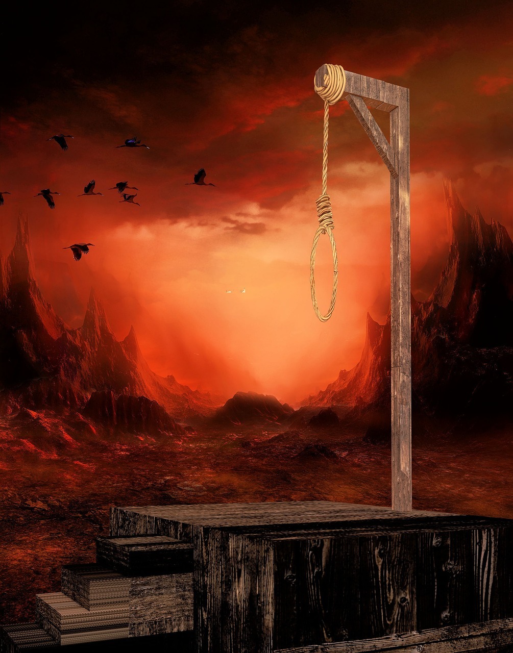 hanging platform