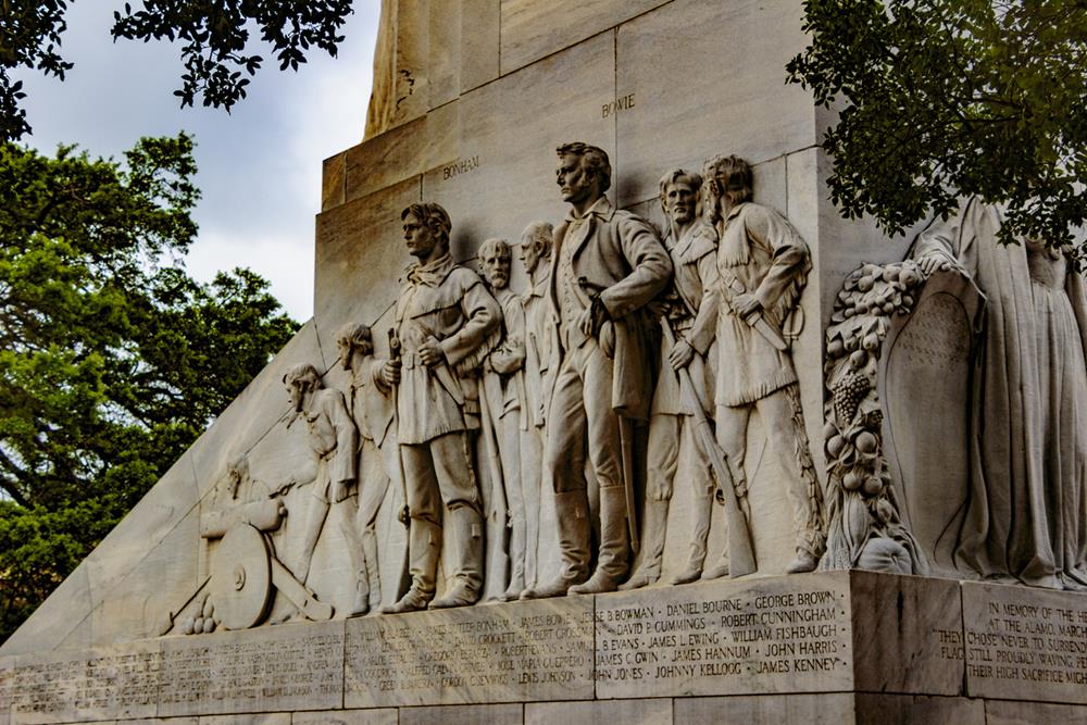 The Alamo Cenotaph, a monument in Alamo Plaza commemorating the Battle of the Alamo