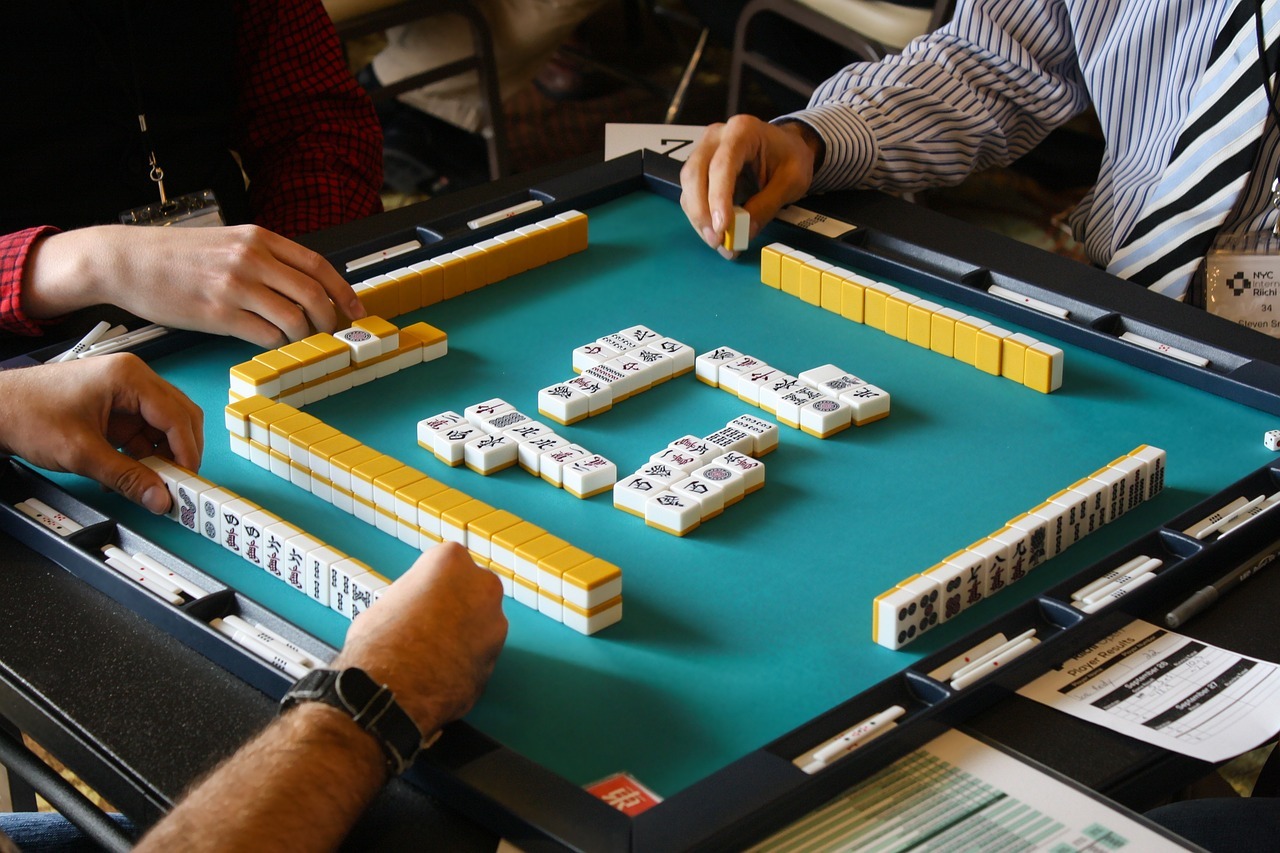 Playing Mahjong Game